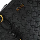 Bolsa Shopper Preto Santa Lolla Universitaria Grande Alça Fixa Mão
