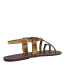 Rasteira Metalizada Dourada Metal Bold