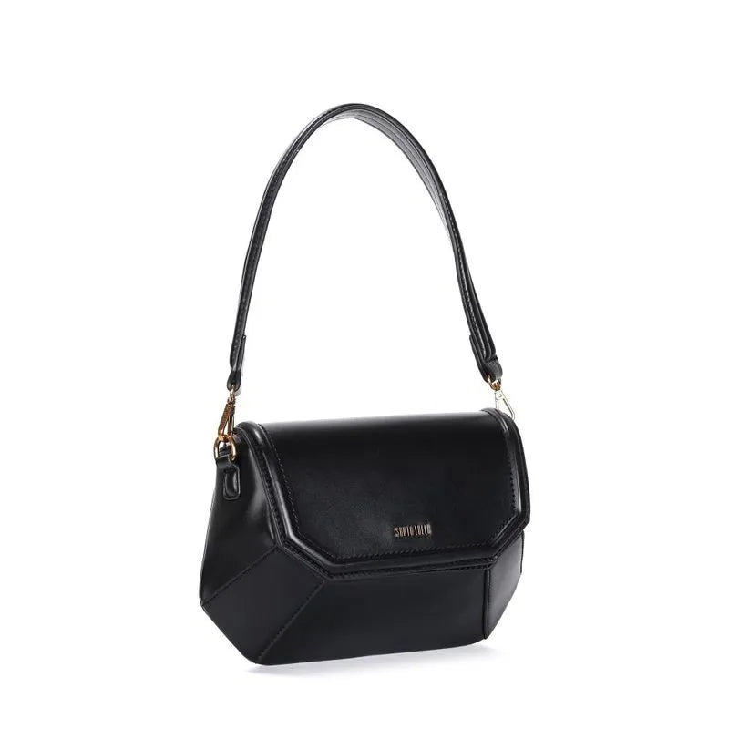 Bolsa Baguete Estruturada Soft Preta