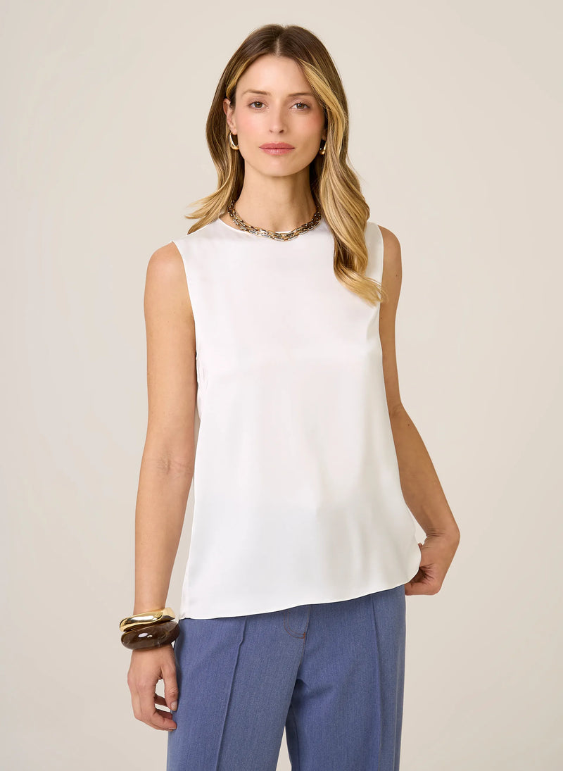 Blusa Reta Sem Manga Aline Dudalina Feminina