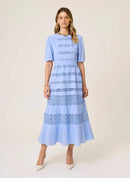 Vestido Midi Renda Michelle Dudalina Feminino