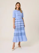 Vestido Midi Renda Michelle Dudalina Feminino