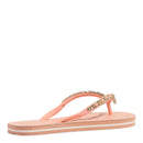 Chinelo Flip Flop Matelassê Tiras Corrente Rosê