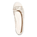 Sapatilha Couro Tressê New Marfim