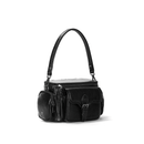 Bolsa Rústica Preta Alça De Ombro