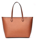 Bolsa Shopper Marrom Santa Lolla Universitaria Grande Alça Fixa Mão