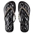 Chinelo Flip Flop Verniz Black