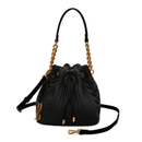 Bolsa Bucket Preta Média Alça De Ombro