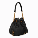 Bolsa Bucket Preta Média Alça De Ombro