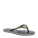 Chinelo Flip Flop Borracha Corrente Tiras Finas Preto