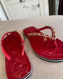 Flip Flop Verniz Vermelho Eletric Red